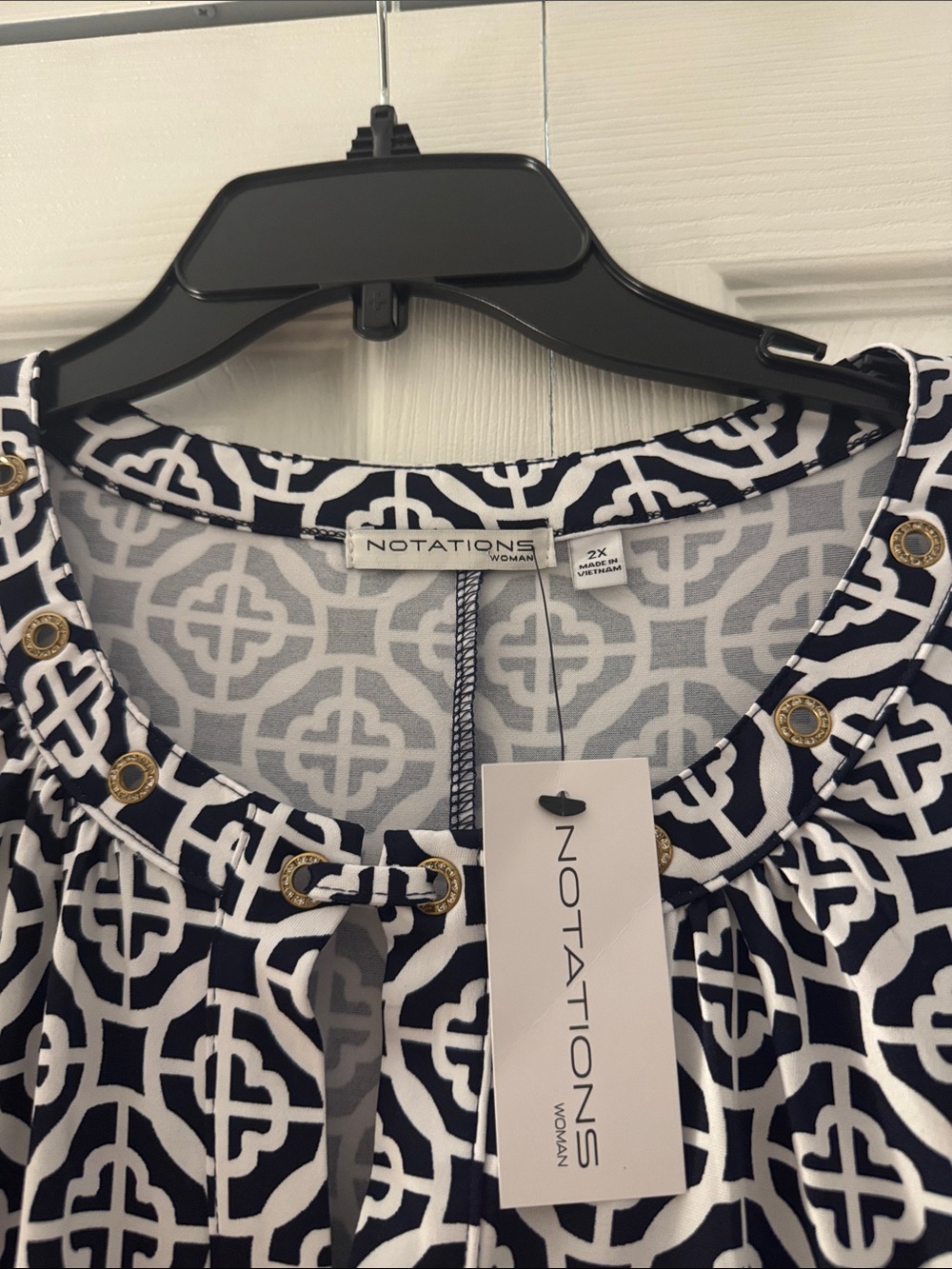 NWT Notations blouse - Picture 2 of 3